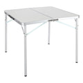 Redcamp 32' Square Folding Camping Table With Adjustable Heights Legs, Lightweight Portable Aluminum Fold In Half Small Card Tables Bridge Tables For Outdoor Picnic, White