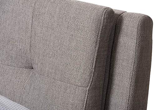 Baxton Studio Camile Queen Storage Platform Bed in Gray