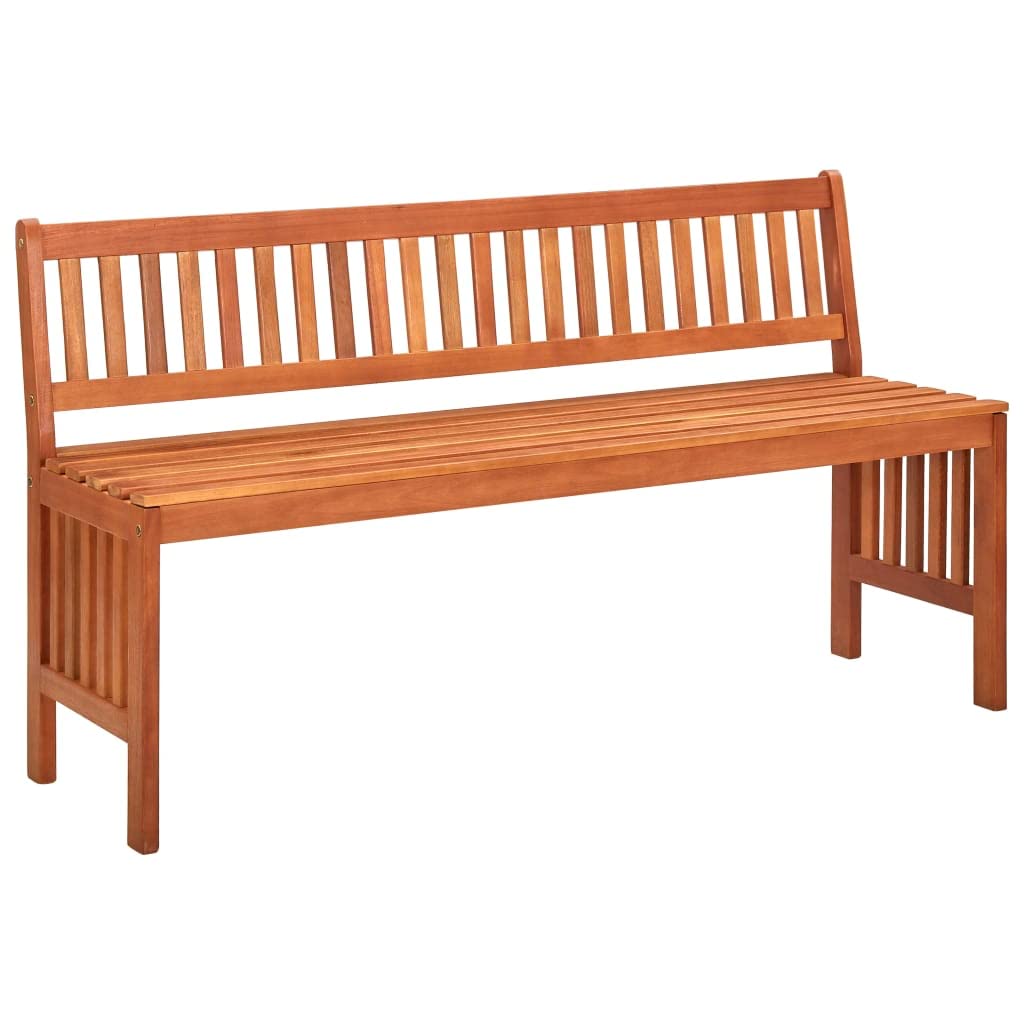 Vidaxl Solid Eucalyptus Wood Garden Bench Patio Park Patio