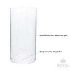 Royal Imports Flower Vase Acrylic Cylinder - Decorative Centerpiece For Home Or Wedding - Non Breakable Plastic, 5''X8'' Tall Ro