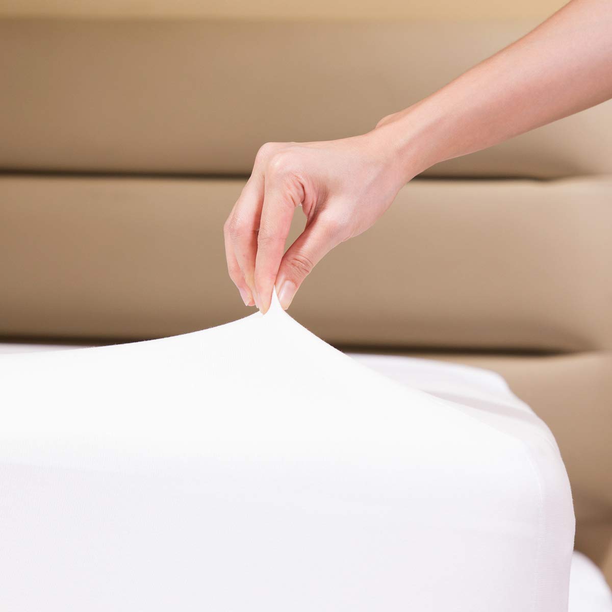 Fitted Sheet- Cosmoplus Full Fitted Sheet Only(No Flat Sheet Or Pillow Shams),4 Way Stretch Micro-Knit,Snug Fit,Wrinkle Free,For