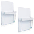 Yes4Quality Magnetic Pen Holder For Refrigerator With Strong Magnetic Back (2 Pack), Dry Erase Marker Holder Ideal For Whiteboar