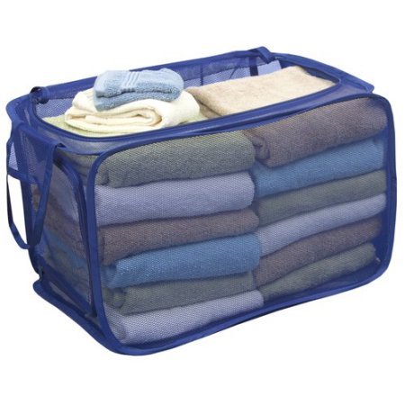 Mainstay Two-Way Pop-Up Hamper - Compact Design, Convenient Storage Solution, Model: 並行輸入品