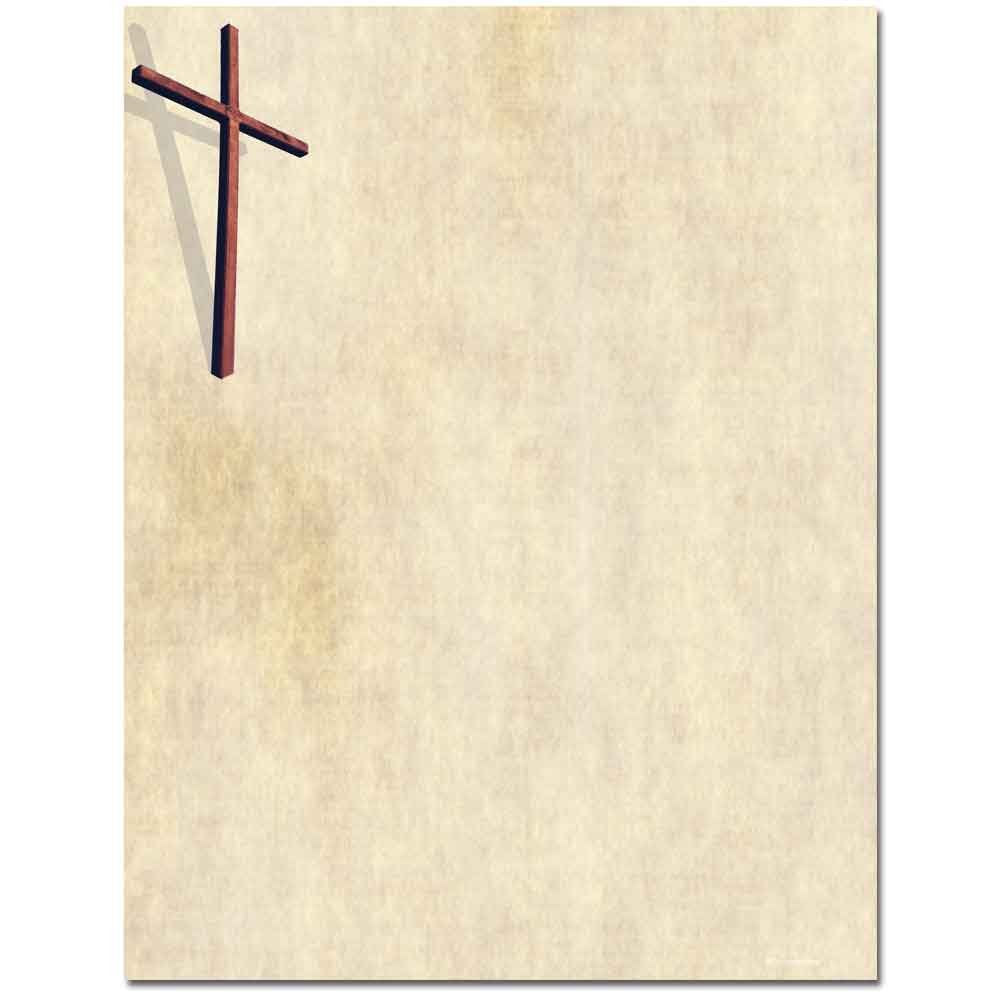 Wooden Cross Letterhead Laser & Inkjet Printer Paper (100 Pack)