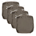 Flymei Patio Cushion Covers 20X20X2 Waterproof Outdoor Cushion Cover Replacement 4Packs Outdoor Seat Cushion Slipcover For Ratta
