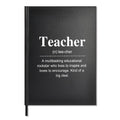 Wuuckoo Teacher Definition 80 Sheets 160 Pages Blank Double-Sided Hardcover Notebook, Teacher Appreciation Gift, Back-To-School