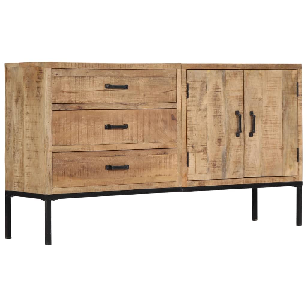 vidaXL Sideboard 55.1&quot;x13.8&quot;x29.5&quot; Solid Mango Wood