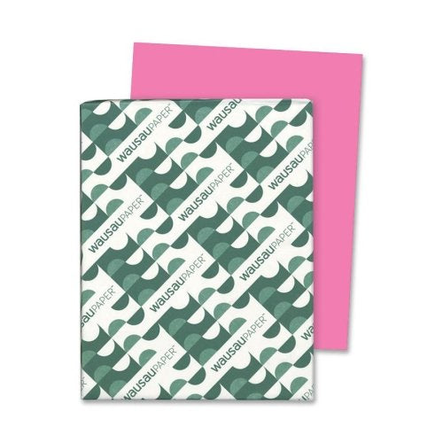 Wholesale Case Of 10 - Wausau Astrobrights Assorted 65Lb Card Stock-Card Stock Paper, 65Lb., 8-1/2'X11', Pulsar Pink