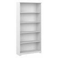 Bush Furniture Tall 5 Shelf Bookcase, Large Open Bookshelf, Sturdy Display Cabinet for Living Room or Home Office, Cabot Collect