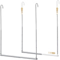 2 Pack Closet Rod Extender Adjustable 1629 Inches, Double Hanging Organizer Extension for Clothes, Hookon Storage Bar Adds Ext
