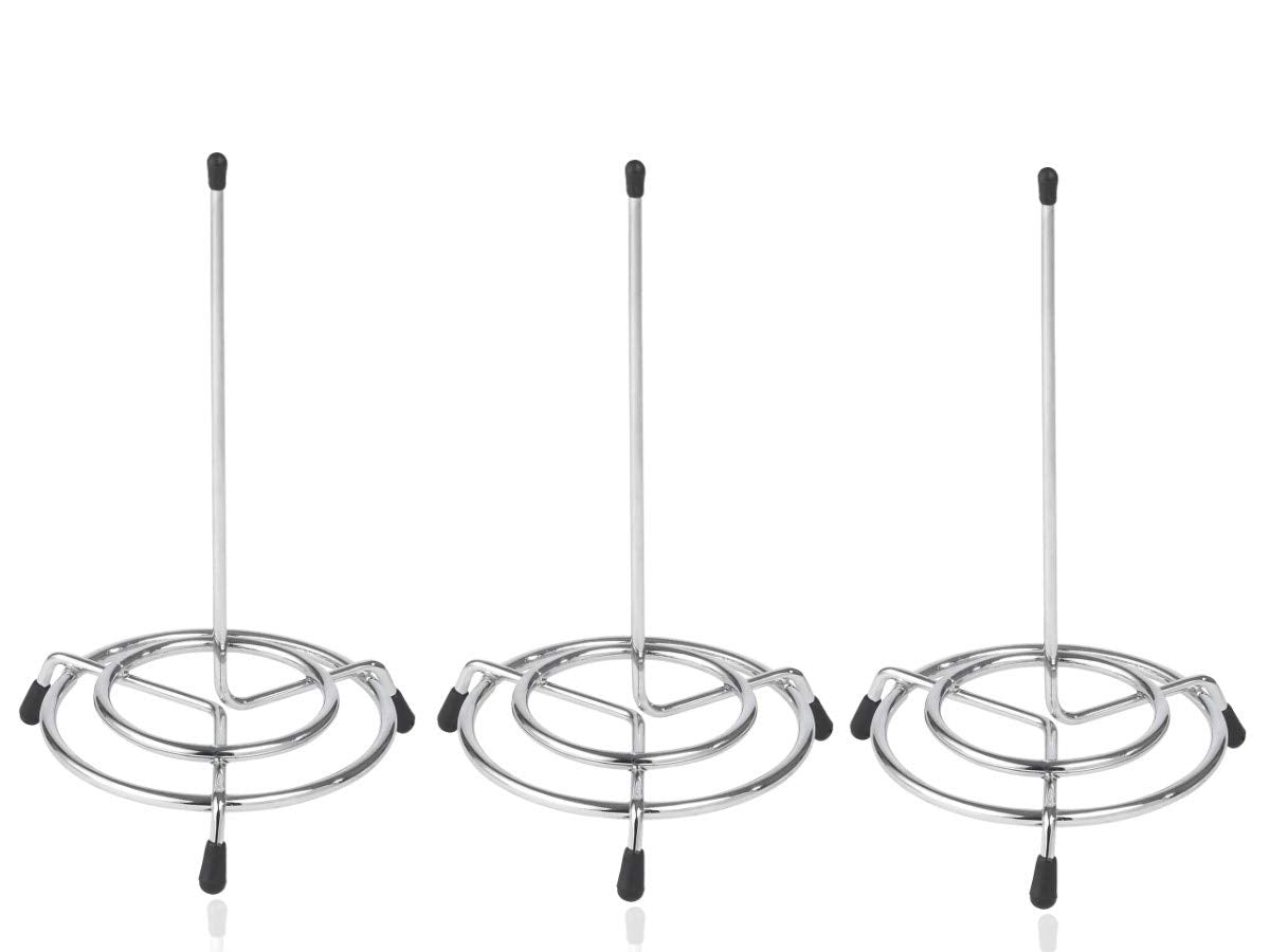 1Intheoffice Wire Receipt Spindle,Chrome Receipt Holder, 3 Pack' (Chrome)