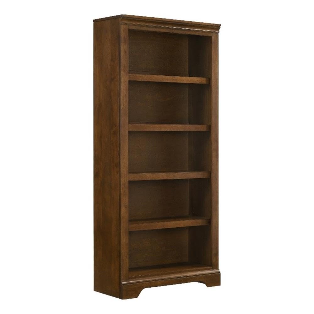 Intercon San Mateo Home Office RTA-72 Tall Bunching Bookcase with 5 Compartments, Tuscan