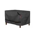 Porch Shield Patio Ottoman Cover - Waterproof Outdoor Rectangular Side Table Covers - 40L X 30W X 20H Inch, Black