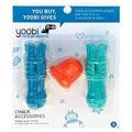 Yoobi Chalk Accessory Pack, 2 Holders, 1 Sharpener - Multicolor