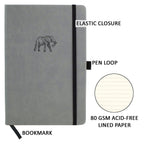 Ricco Bello Classic College Ruled Notebook | Faux Leather Hardcover Lined Writing Journal For Work, Home, School | 192 Lined Pag