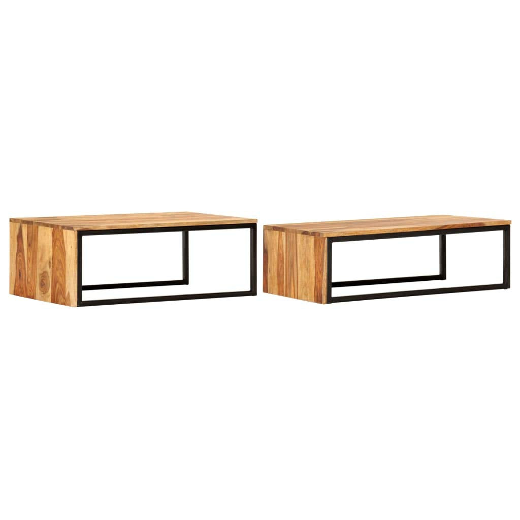 SKM Nesting Tables 2 pcs Solid Sheesham Wood