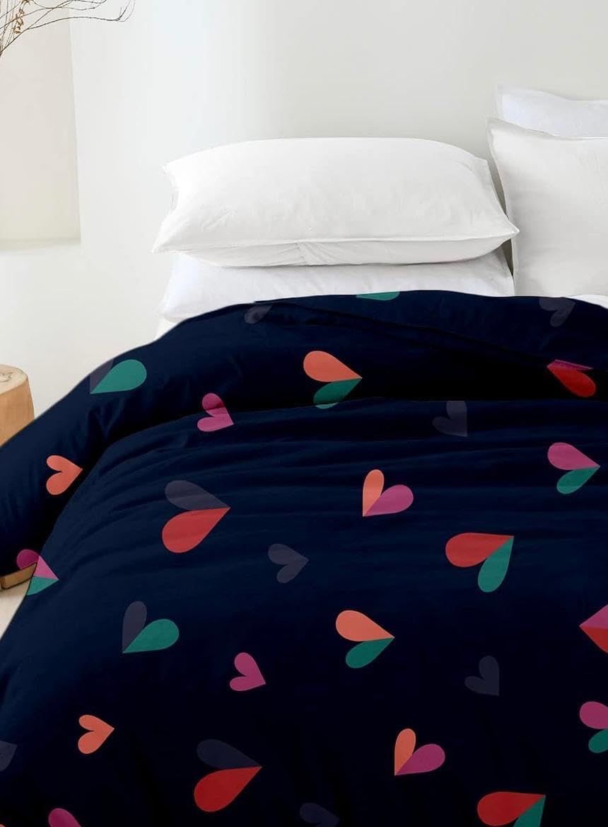 Goldzen Super Soft Glace Cotton Single Ac Comforter Ii Blanket Ii Duvet For Single Bed With 1 Flat Single Bedsheet And 1 Pillow 