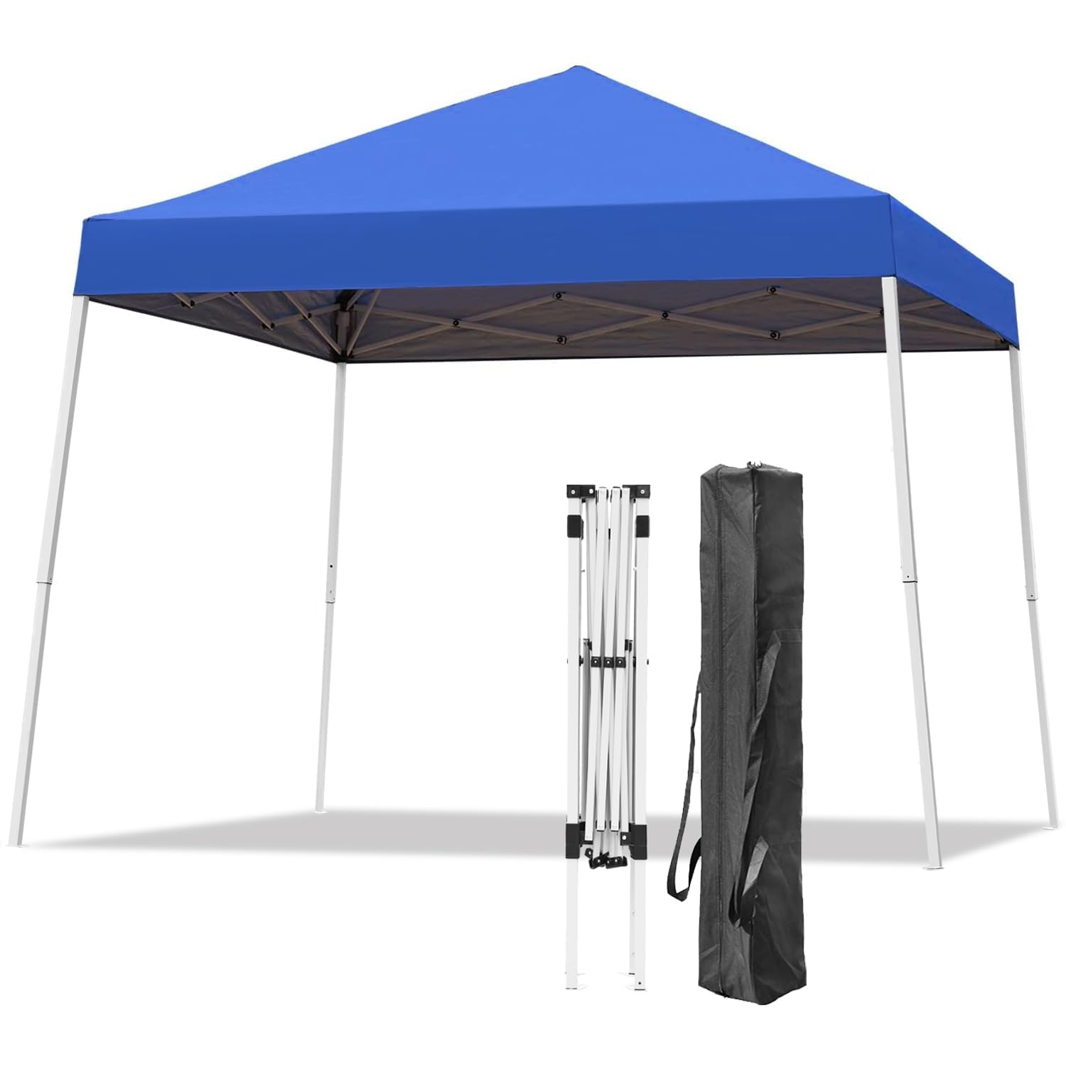 Oneofics Canopy Tent, 10X10 Ft Pop Up Canopy Outdoor Instant Tent Slant Legs With Carrying Bag, Portable Gazebo Shelter For Pati