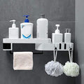 ISTARA Multi Use Wall Mounted Bathroom Shelf Organizer Storage  SelfAdhesive Plastic Bathroom Rack Storage Shelves  Bathroom