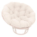 Blazing Needles Twill Papasan Cushion, 52" X 6" X 52", Natural