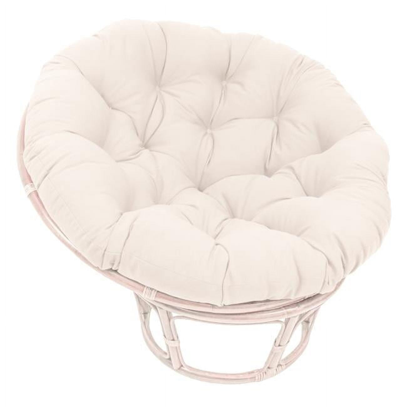 Blazing Needles Twill Papasan Cushion, 52" X 6" X 52", Natural