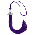 Endea Graduation Single Color Tassel with Silver Date Drop (Purple, 2020)
