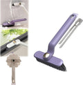 FOMQUAZLI Hard Bristle Rotating Crevice Cleaning Brush, Grout Cleaner Brush, Toilet Brush, Scrub Brush for Shower Tile, Skinny G