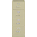Lorell 4-Drawer Vertical File, 18 by 26-1/2 by 52-Inch, Putty