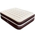 Ciays Air Mattress Twin, 16 Blow Up Mattress for Home and Camping, Flocked Top Inflatable Air Bed for Guests, Family, Blue