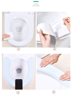 Bathroom Warmer Toilet Seat Cover Pads 4 Pack Washable And Reusable Cushion For Winter