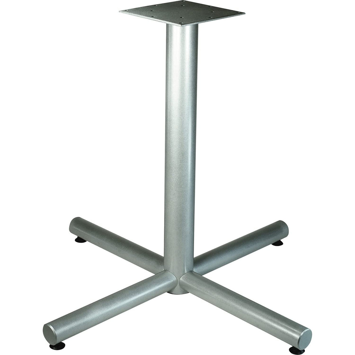 Lorell Llr61630 Hospitality Collection X-Leg Table Base Metallic Silver