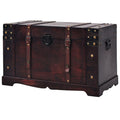 vidaXL Treasure Chest, Tool Chest with Locking System, Storage Trunk, Storage Box for Bedroom Living Room Hallway Doorway, Retro