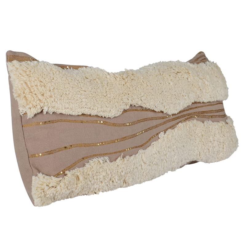 Kosas Home Meridian 16X36 Transitional Cotton Throw Pillow In Natural/Ivory