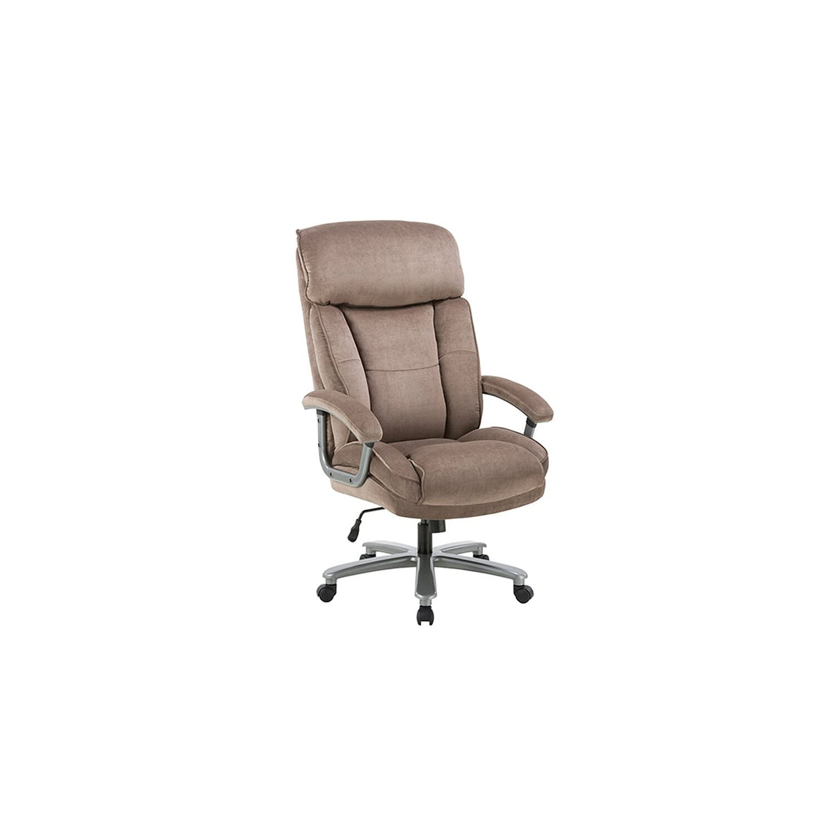 Lilola Home Ellie Big and Tall Brown Fabric Office Chair