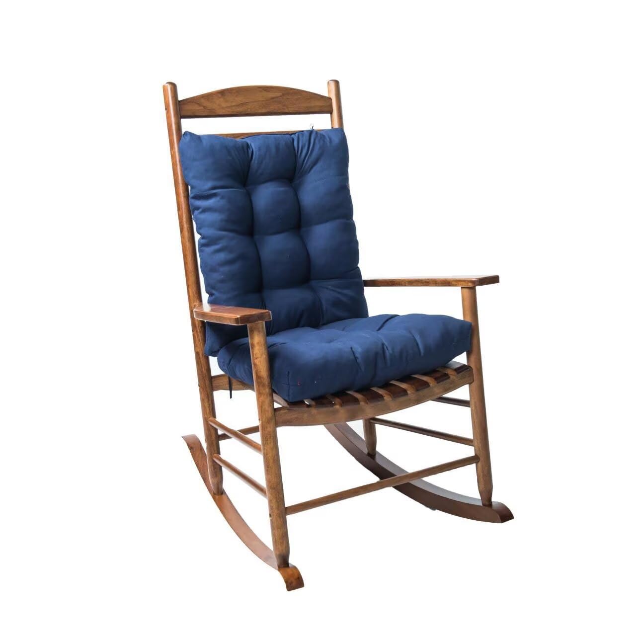 Jaysydd Rocking Chair Cushion Seat Cushions Home Collection Rocking Chair Cushions Pads 2 Piece Thicken Navy 16.93X16.93/16.93X2