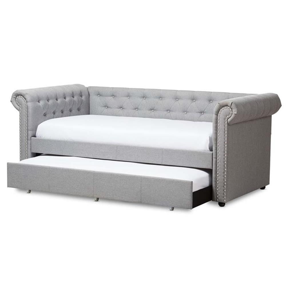 Baxton Studio Kids Daybed with Guest Trundle