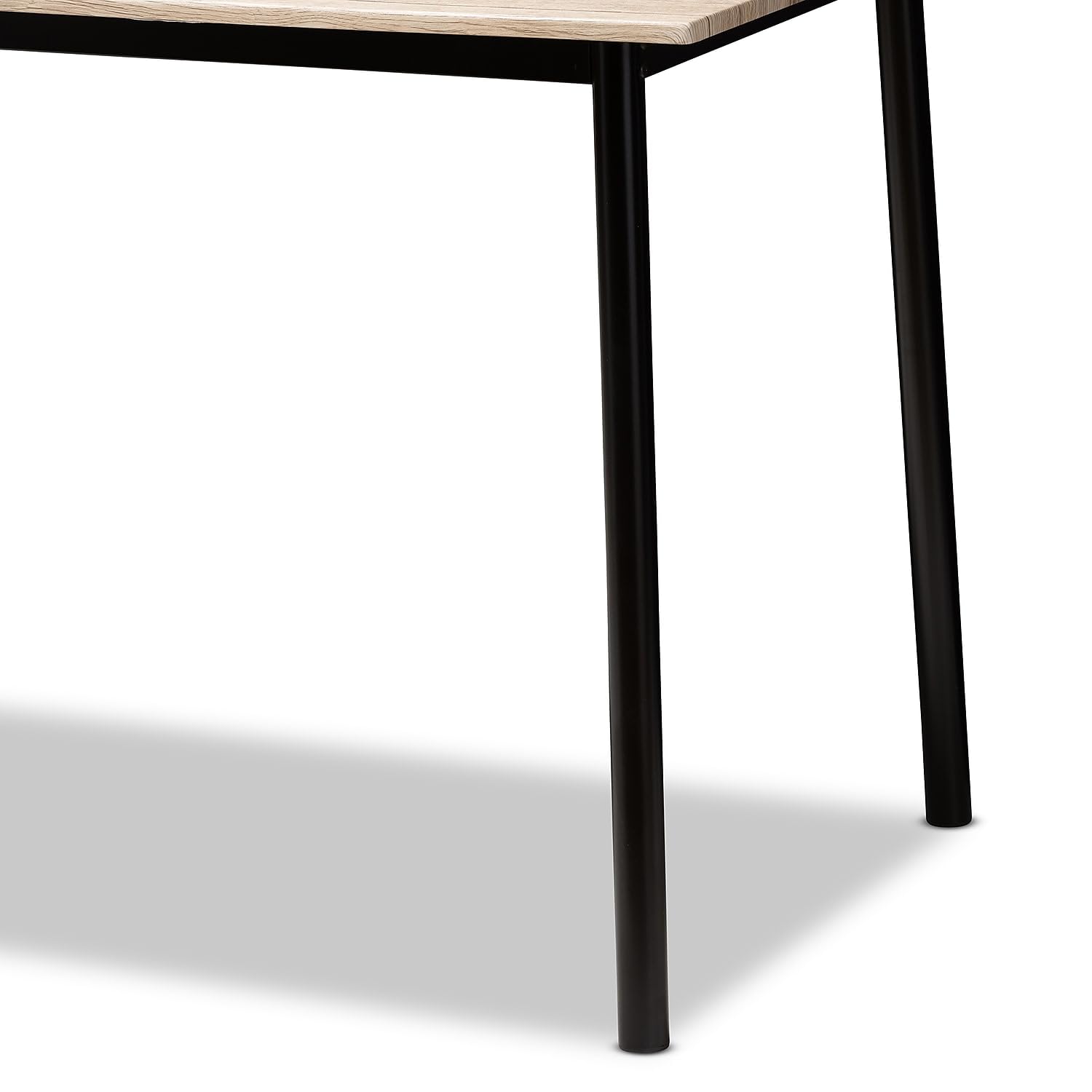 Baxton Studio Honore 43.31-inch W Dining Set, Light Brown, 5-Piece (146-8659-HiT)