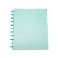 Talia Discbound Notebooks, Planner, Customizable, (Teal Polka Dot W/Sage Green Discs, Letter 18627 (8.5In X 11In))