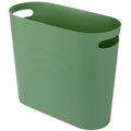 rejomiik Small Trash Can, 3.5 Gallon Slim Garbage Can Plastic Waste Basket with Handles Container Bin for Narrow Spaces Bathroom