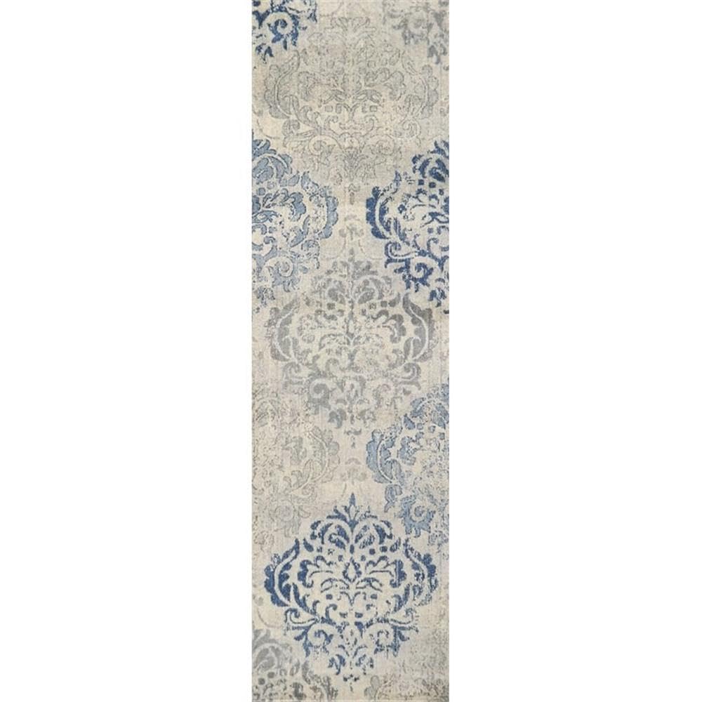 Rizzy Home Alora Decor Euphoria 2'6" X 10' Lt. Gray/Gray/Rust/Blue Hybrid Area Rug