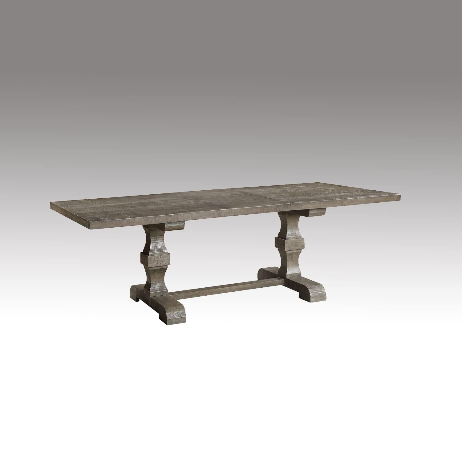 ACME Furniture Rectangular Dining Table, Salvage Gray
