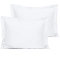 Ntbay Cotton Standard Pillow Shams - 500 Thread Count Egyptian Cotton 20X26 Sham Covers, 2 Pack Super Soft And Breathable 20X26