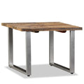 vidaXL Solid Reclaimed Wood Coffee Table 21.7"x21.7"x15.7" - Handcrafted, Vintage Industrial-Style, Easy-Assembly, Living Room Table with Wrought Iron Legs