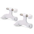 Kovosch 2 Pack Hinge Pin Door Stopper White - Adjustable Heavy Duty Hinge Pin Door Stop With White Rubber Bumper Tips