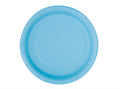 Lovely Powder Blue Solid Round Dessert Plates - Vibrant 7'' (Pack of 20) - Sturdy & Stylish - Perfect for Birthdays, Showers & C