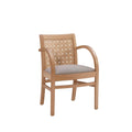 Samantha Woven Natural Arm Chair W Uph Seat