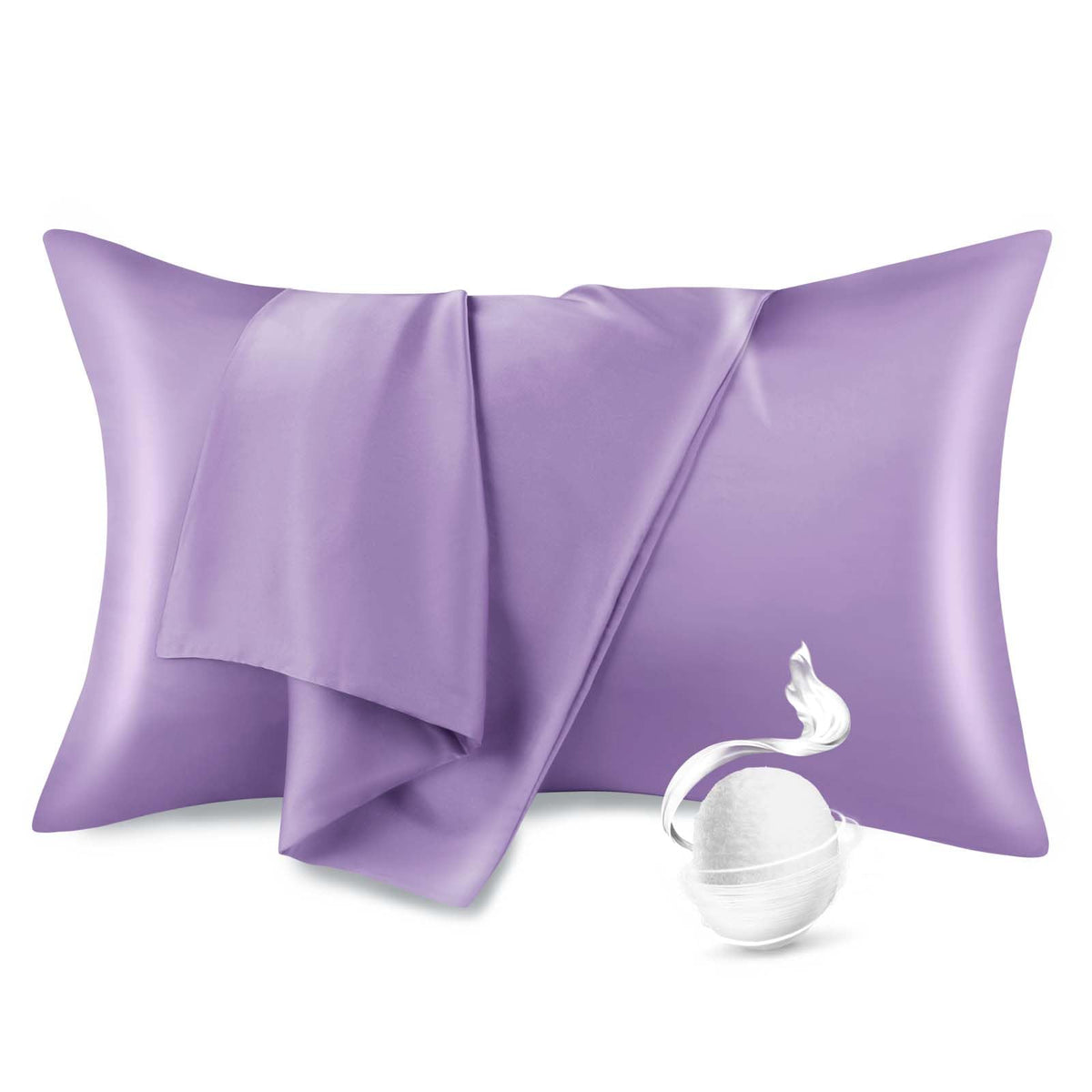 100% Pure Mulberry Silk Pillowcase For Hair And Skin, Standard Size 20   *26    Cooling Silk Pillow Case By Zipper Closure, Smoo