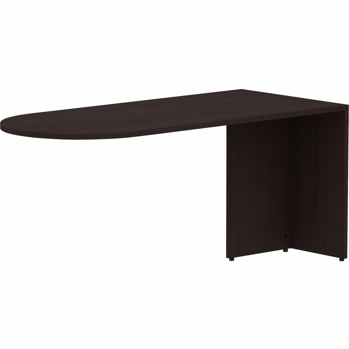 Lorell Espresso Laminate Desk Peninsula