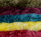 HomeRoots 2' X 3' Raspberry New Zealand Natural Shearling Sheepskin Rug