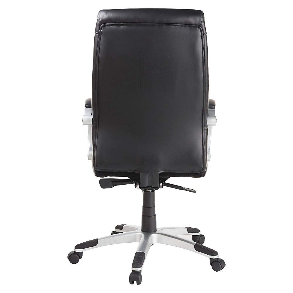 Lorell Executive Bonded Black Leather High-Back Chair